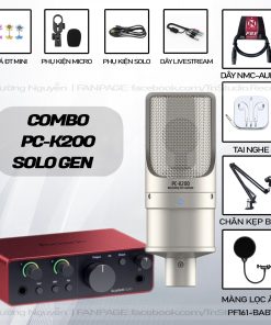 Bộ Micro Takstar PcK200 Và Sound Card Focusrite Solo Gen4