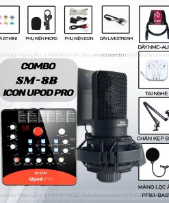 Combo Micro TAKSTAR SM8B Và Sound Card ICON UPOD PRO