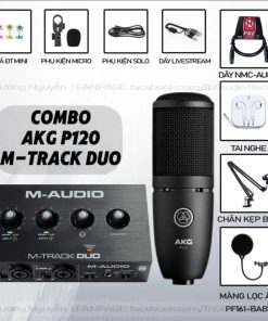 Bộ Micro AKG P120 Và Soucard M-Audio Track Duo